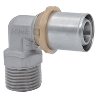 RACCORDO A PRESSARE CURVO 'ART. 404' 20 x 1/2 - maschio- 10 pezzi  - ICMA