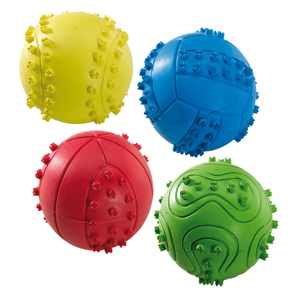 PALLA IN GOMMA ÃE 6 cm- 4 pezzi  - FERPLAST