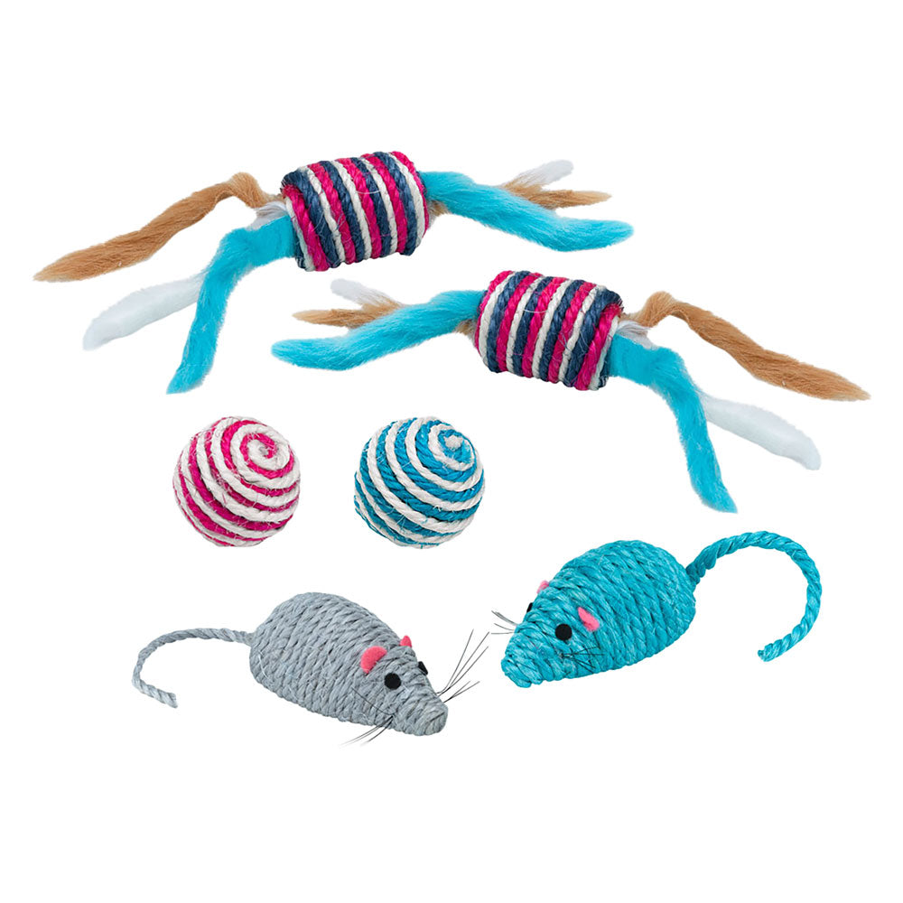 GIOCO IN FIBRA NATURALE varie fantasie- 6 pezzi  - FERPLAST