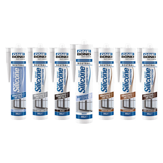 SILICONE NEUTRO 'CONSTRUCTION'  bianco ml 300- 12 pezzi  - ONEBOND