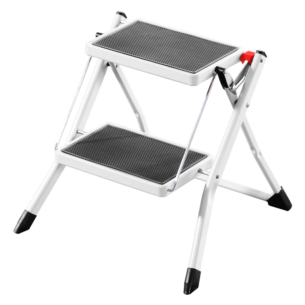 SGABELLO APRIBILE GRADINO CON TAPPETINO 'KLOSE' 2 gradini - aperto cm. 49 x 48,8 x h.44,5  - KASART