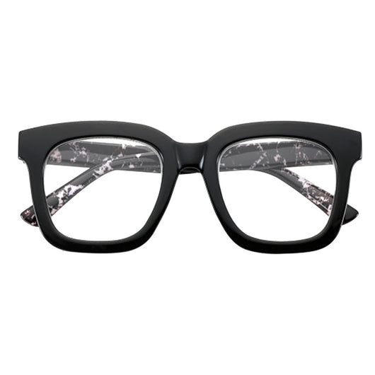 OCCHIALI PER LETTURA MODELLO 'SOUTH CAROLINA NERO MARMORIZZATO' + 1,0  - EL CHARRO