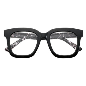 OCCHIALI PER LETTURA MODELLO 'SOUTH CAROLINA NERO MARMORIZZATO' + 1,50  - EL CHARRO