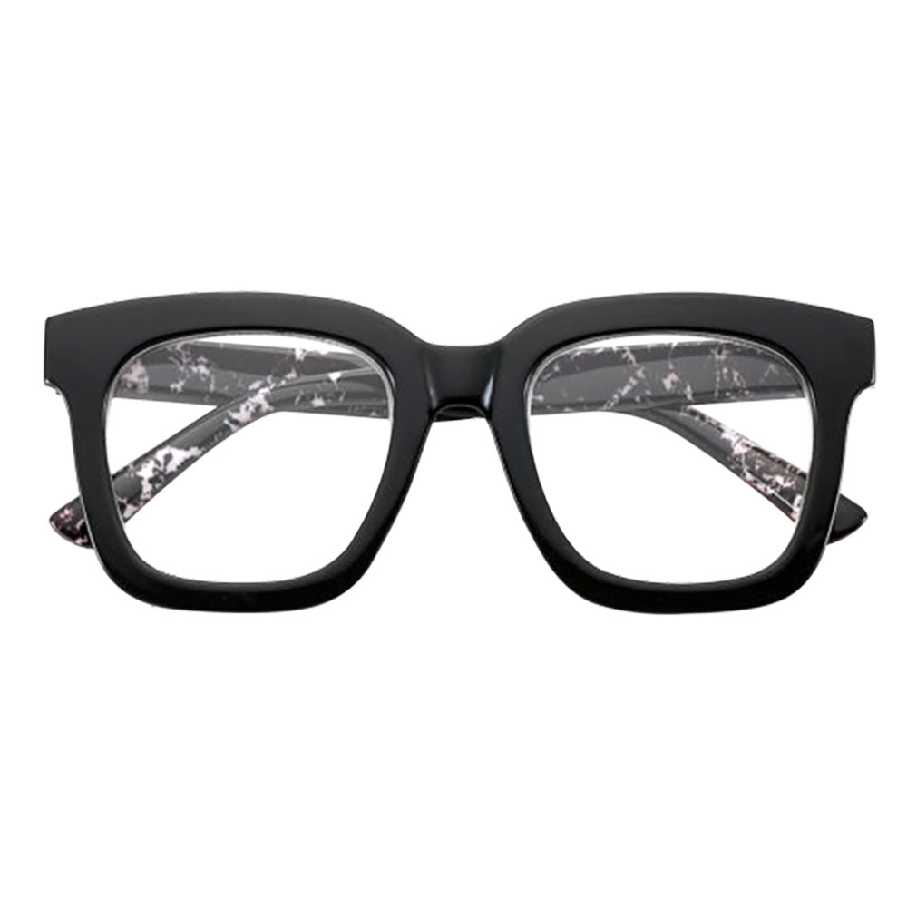 OCCHIALI PER LETTURA MODELLO 'SOUTH CAROLINA NERO MARMORIZZATO' + 3,50  - EL CHARRO