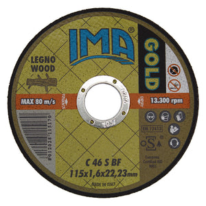 MOLA ABRASIVA PER LEGNO 'GOLD' Ã¸ 115 x 1,6- 50 pezzi