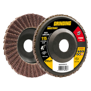 DISCO LAMELLARE PER FERRO 'GRINDING LINEA INDUSTRIALE' ø 115 gr. 80- 10 pezzi  - GRINDING