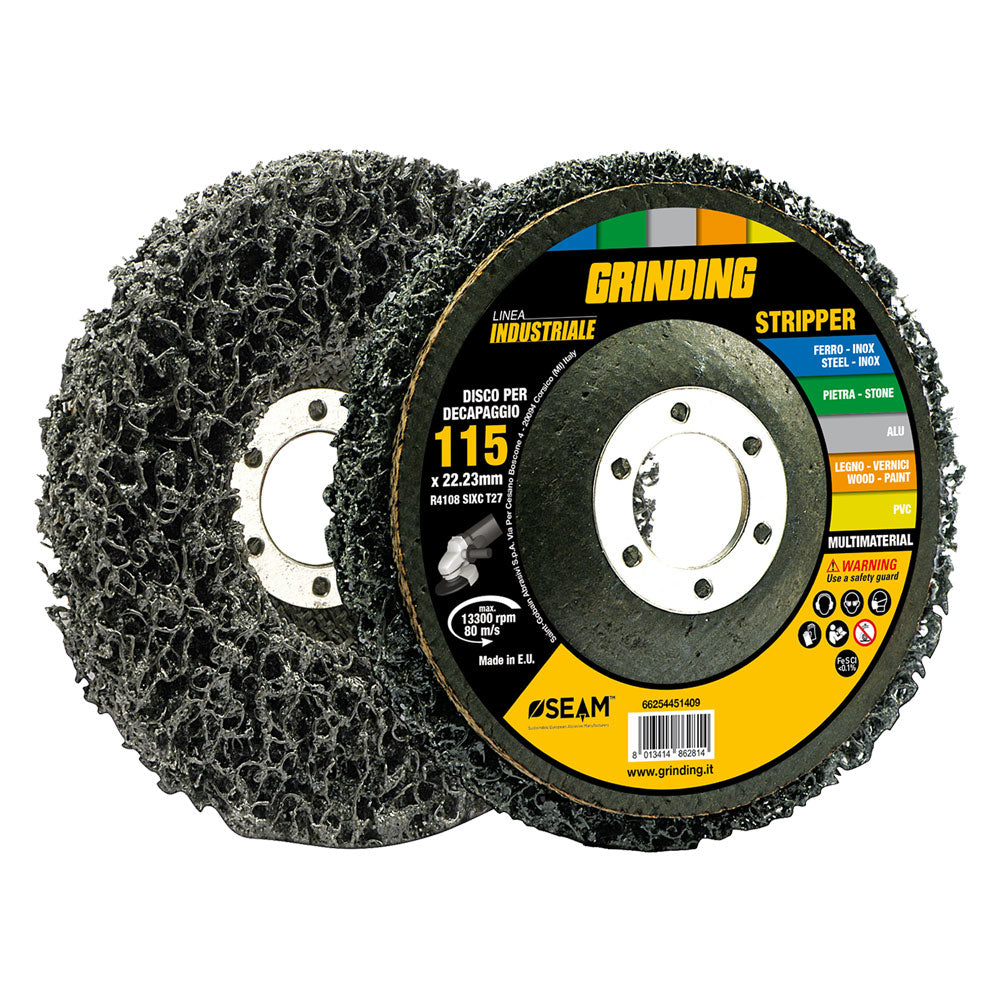 DISCO PULITURA IN NYLON MULTIMATERIALI 'GRINDING LINEA INDUSTRIALE' ø 115- 10 pezzi  - GRINDING