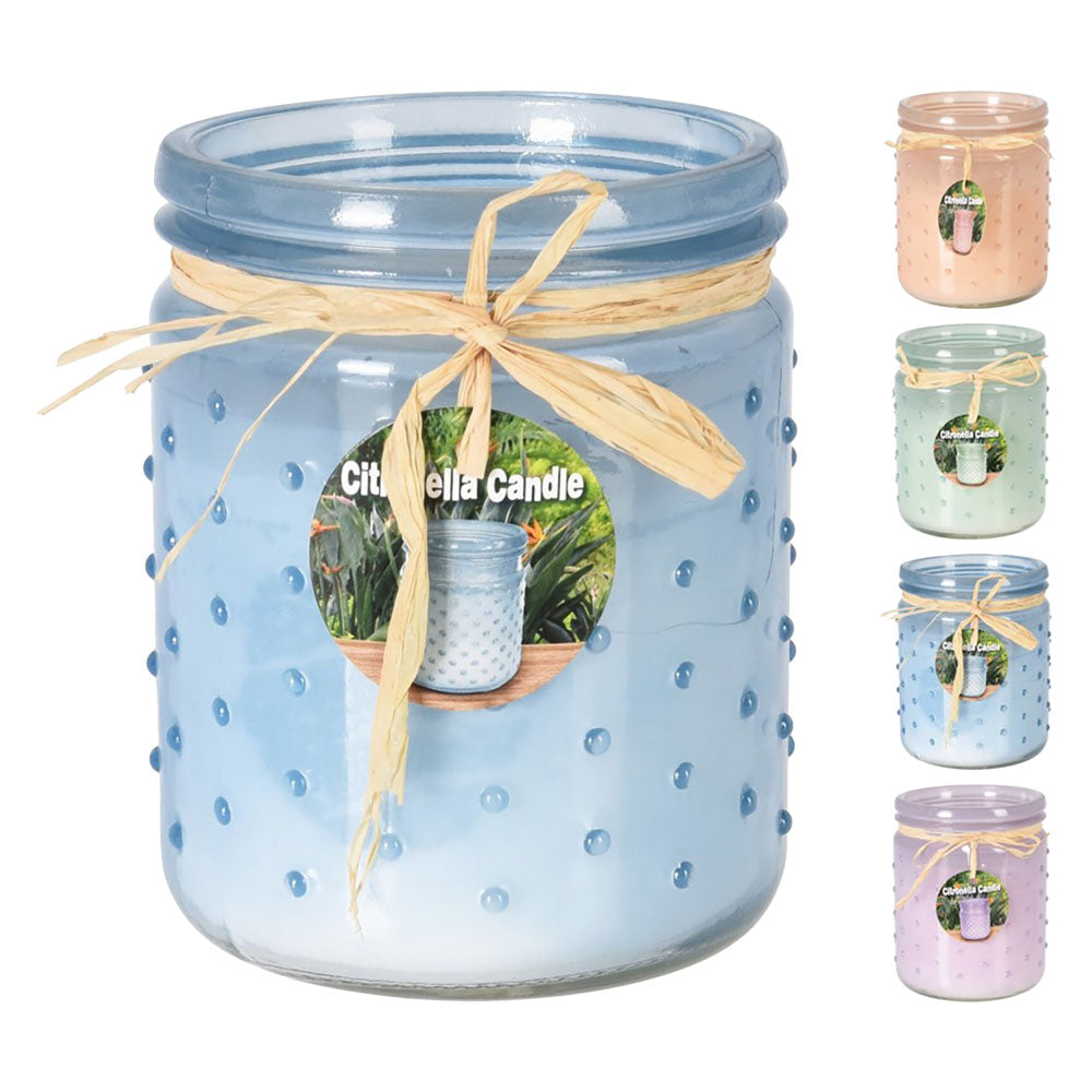 CANDELA ALLA CITRONELLA cm 10 x 12- 12 pezzi