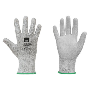GUANTI POLIESTERE/POLIETILENE '350 HOB SPECIAL' Tg. 10 - colore grigio- 12 coppia  - NERI