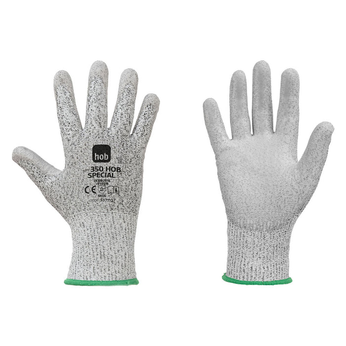 GUANTI POLIESTERE/POLIETILENE '350 HOB SPECIAL' Tg. 10 - colore grigio- 12 coppia  - NERI