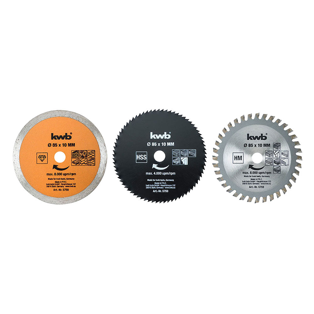 SET LAME PER MINI SEGA CIRCOLARE set 5 pezzi  - EINHELL