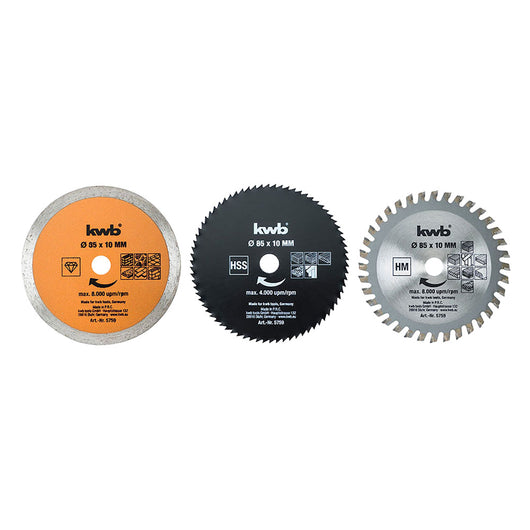 SET LAME PER MINI SEGA CIRCOLARE set 5 pezzi  - EINHELL