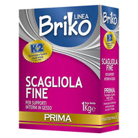 SCAGLIOLA FINE IN POLVERE 'BRIKO K2' Kg. 1 - scatola- 12 pezzi  - K2