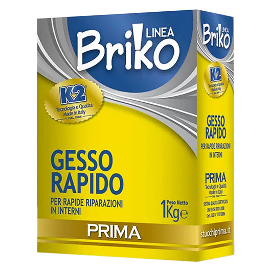 GESSO MURARIO RAPIDO 'BRIKO K2' Kg. 1 - scatola- 12 pezzi  - K2