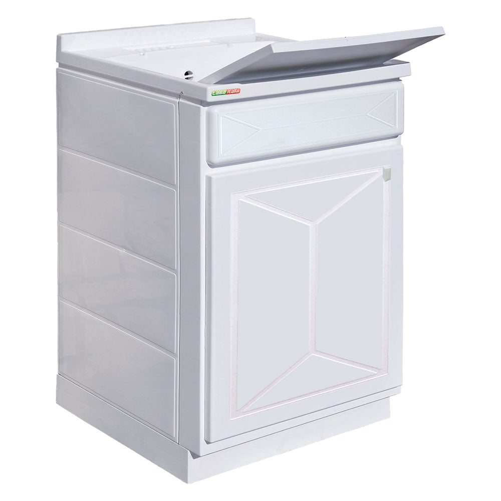 MOBILE LAVATOIO ANTA SINGOLA 'TOP LINE' cm 50 x 50 x h.87  - TRIOPLAST