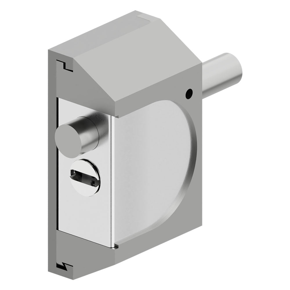 CHIUSURA DI SICUREZZA PER SERRANDE 'RIF06' alluminio silver  - DISEC