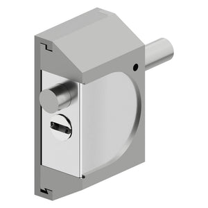 CHIUSURA DI SICUREZZA PER SERRANDE 'RIF06' alluminio silver  - DISEC