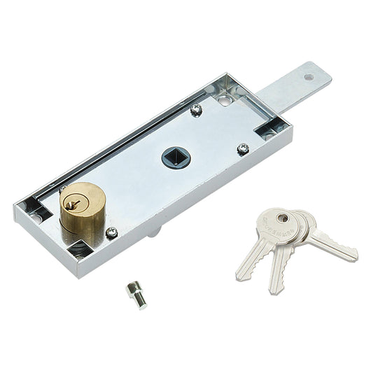 SERRATURA CENTRALE PER PORTA BASCULANTE '2290' catenaccio diritto- 2 pezzi  - SECUREMME