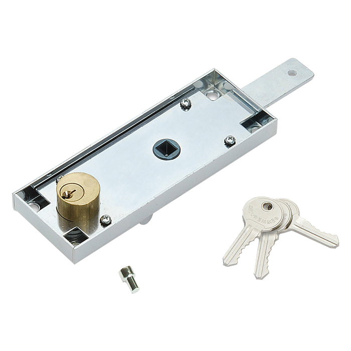 SERRATURA CENTRALE PER PORTA BASCULANTE '2290' catenaccio diritto- 2 pezzi  - SECUREMME