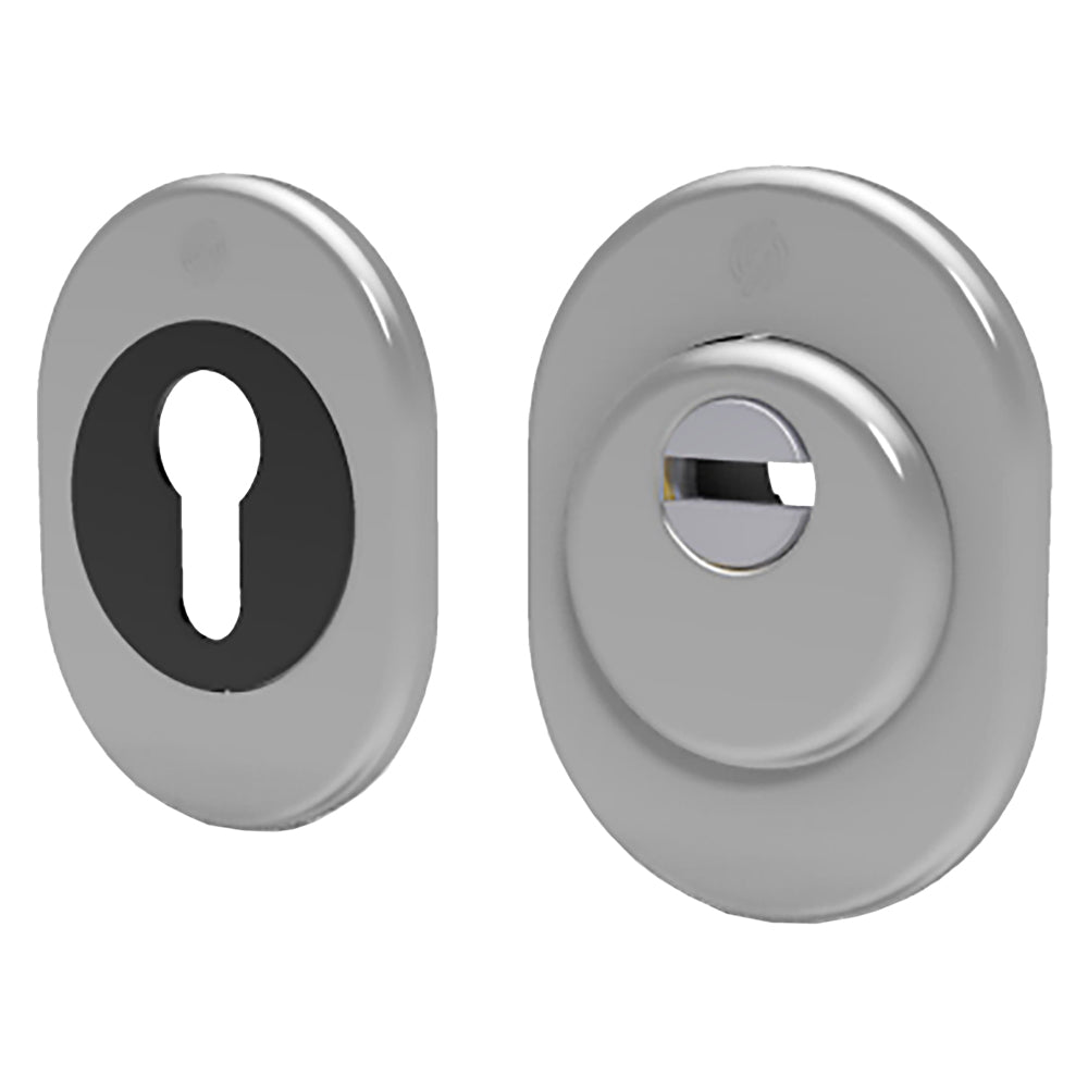 DEFENDER ANTITRAPANO PER SERRATURE 'BLINDO' cromo satinato  - SECUREMME