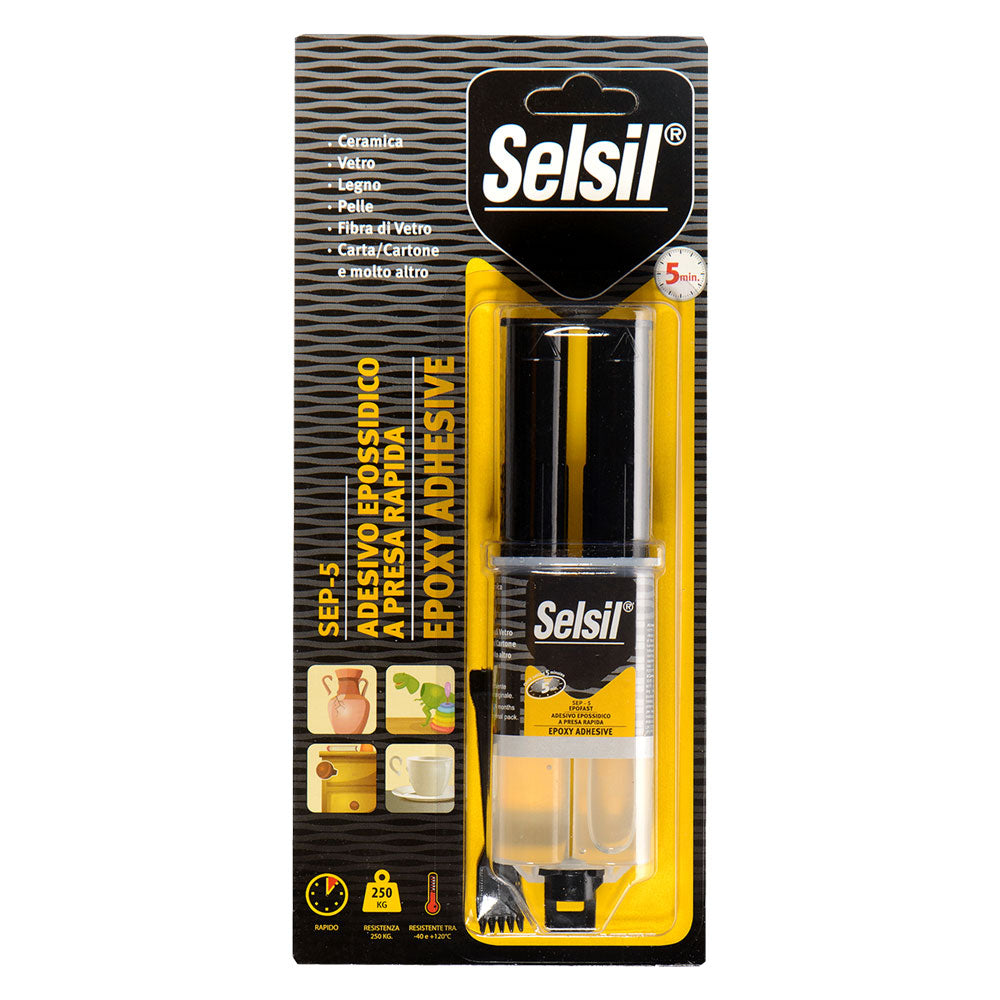 ADESIVO A PRESA RAPIDA 'SEP-5' gr. 28- 12 pezzi  - SELSIL