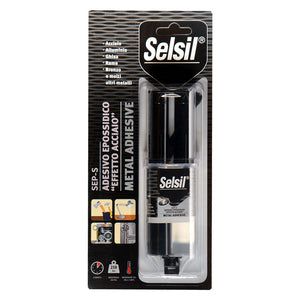 ADESIVO EFFETTO ACCIAIO 'SEP-S' gr. 28- 12 pezzi  - SELSIL