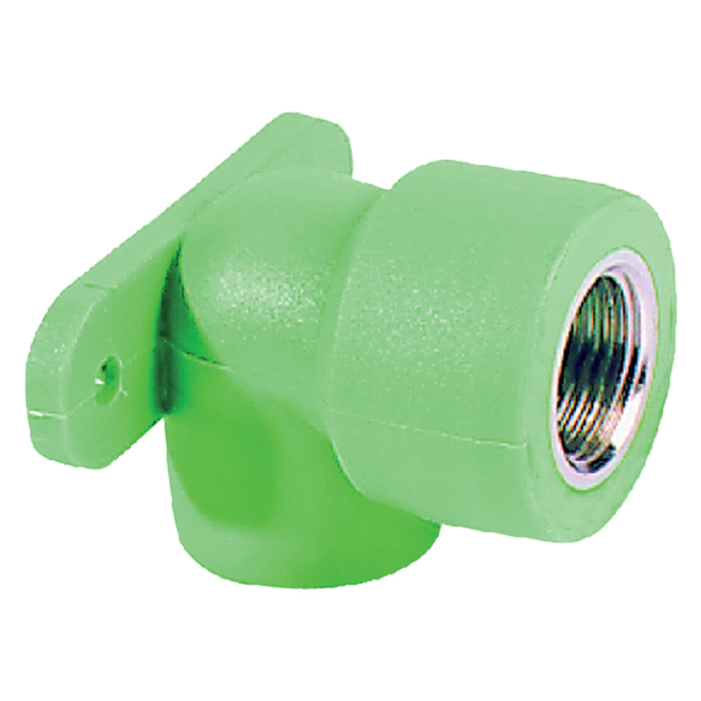 GOMITO A 90  ° FILETTATO FEMMINA CON STAFFA 20 x 1/2- 5 pezzi  - TUBITALIA