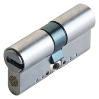 CILINDRO PROFILATO MODULARE SERIE 'EVO K22 TOP' mm 36+10+46 = 92 (41+51) cromo satinato  - SECUREMME