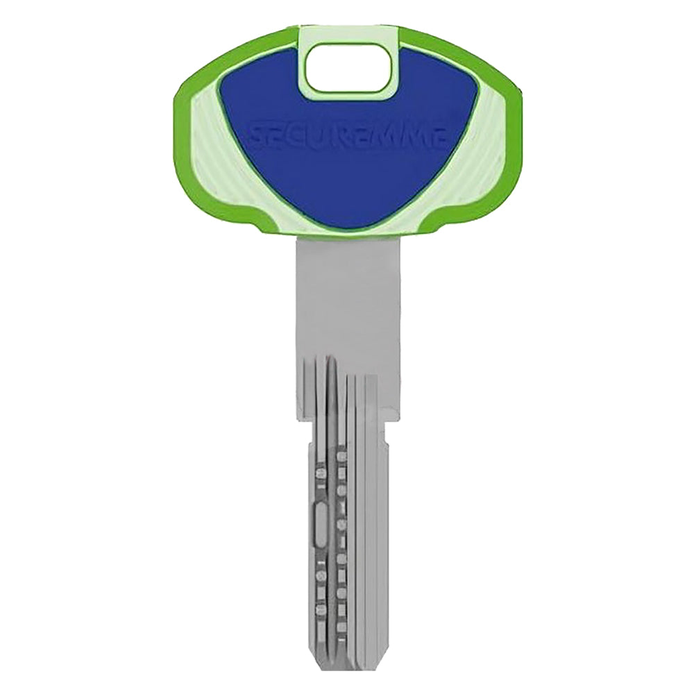 CHIAVE PER CILINDRO SERIE 'EVO K22' lunghezza 70,5 mm - testa 23,7 x 38 mm  - SECUREMME