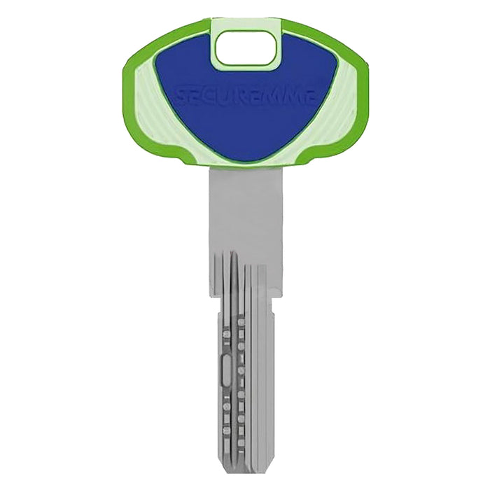 CHIAVE PER CILINDRO SERIE 'EVO K22' lunghezza 70,5 mm - testa 23,7 x 38 mm  - SECUREMME