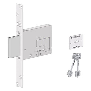 SERRATURA A DOPPIA MAPPA DA INFILARE PER FASCIA PER FERRO '2031' E 70 - 4 mandate / corsa 40 mm  - SECUREMME