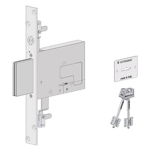 SERRATURA A DOPPIA MAPPA DA INFILARE PER FASCIA FER FERRO '2033' E 60 - 4 mandate  - SECUREMME