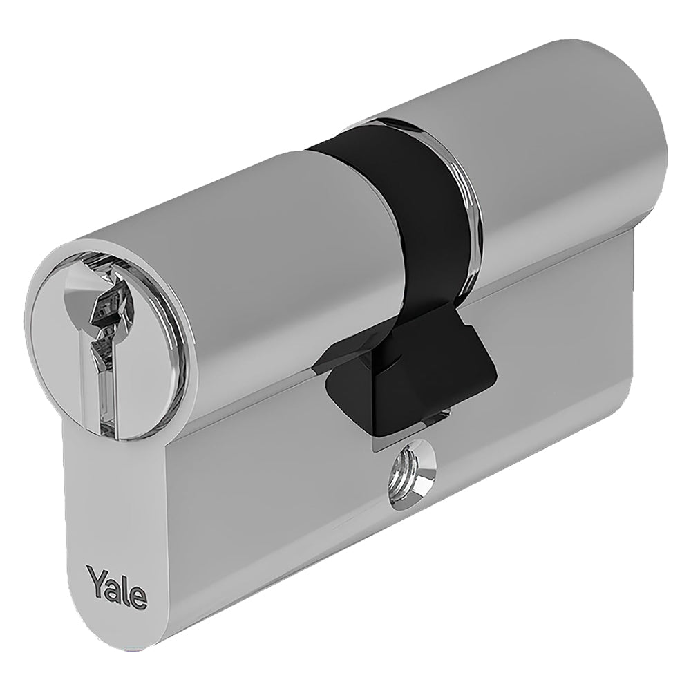 CILINDRO PROFILATO DOPPIO SERIE 'Y500' mm 25+10+35 = 70 (30+40) nichelato  - YALE