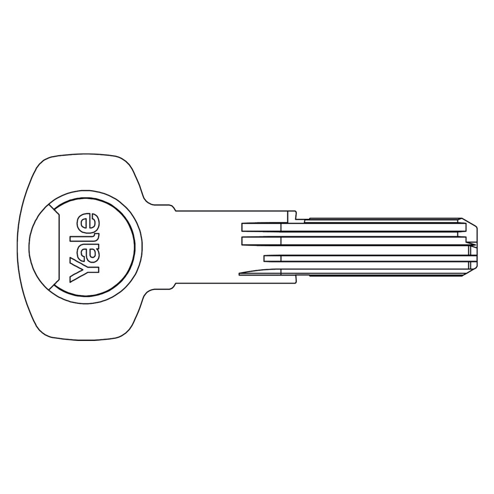 CHIAVE OTTONE NICHELATO profilo reversibile  - YALE