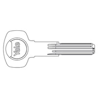 CHIAVE OTTONE NICHELATO profilo reversibile  - YALE