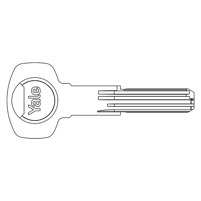 CHIAVE OTTONE NICHELATO profilo reversibile  - YALE