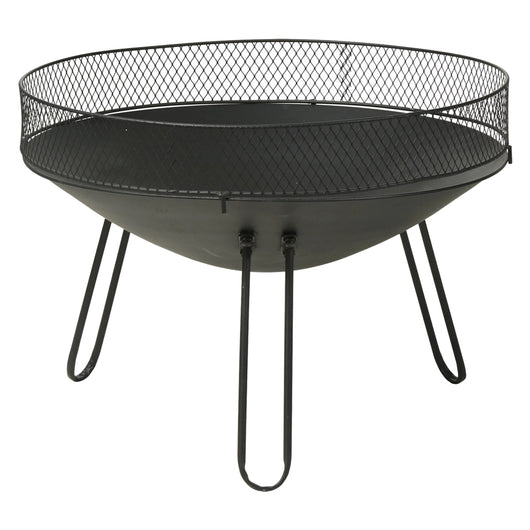 BRACIERE CIRCOLARE IN METALLO CON PROTEZIONE Ã? cm 60 x h.44