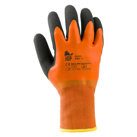 GUANTI INVERNALI POLIESTERE/LATTICE 'GI40N' Tg. 9- 6 coppia  - SOCIM