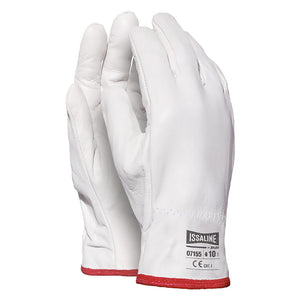 GUANTI INVERNALI PELLE PIENO FIORE BOVINO '07155' Tg. 10- 10 coppia  - ISSA