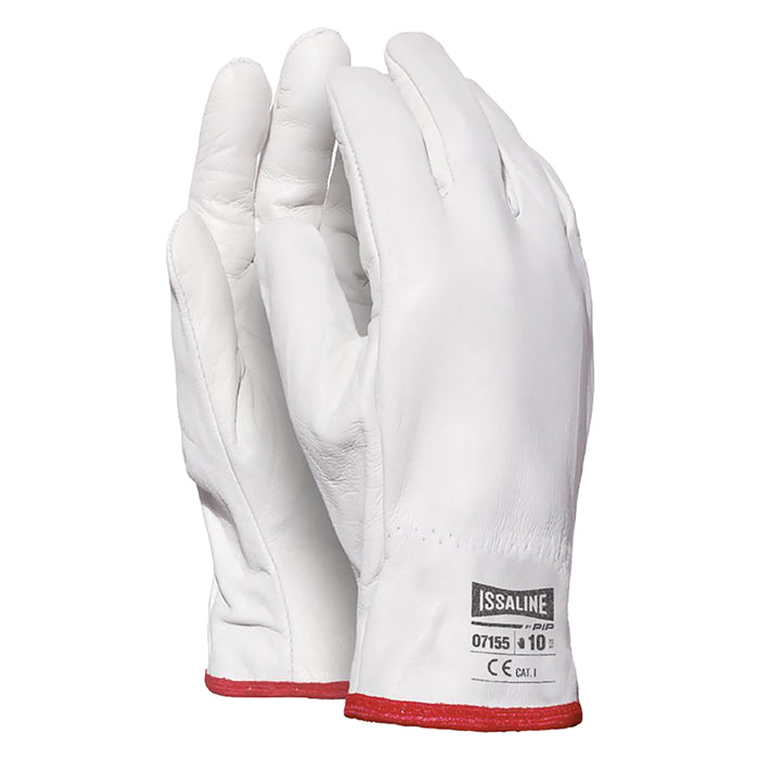 GUANTI INVERNALI PELLE PIENO FIORE BOVINO '07155' Tg. 10- 10 coppia  - ISSA