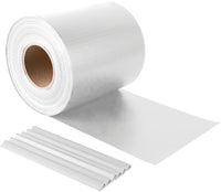 Confine STRISCIA FRANGIVISTA IN PVC + 20 CLIP (450 gr/m) cm. 19x35 mt col. Bianco