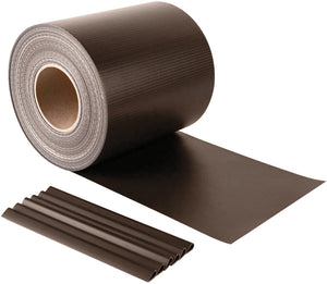 Confine STRISCIA FRANGIVISTA IN PVC + 20 CLIP (450 gr/m) cm. 19x35 mt col. Testa di moro