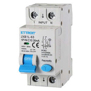 INTERRUTTORE MAGNETOTERMICO DIFFERENZIALE 1P+N - 16A  - ETTROIT