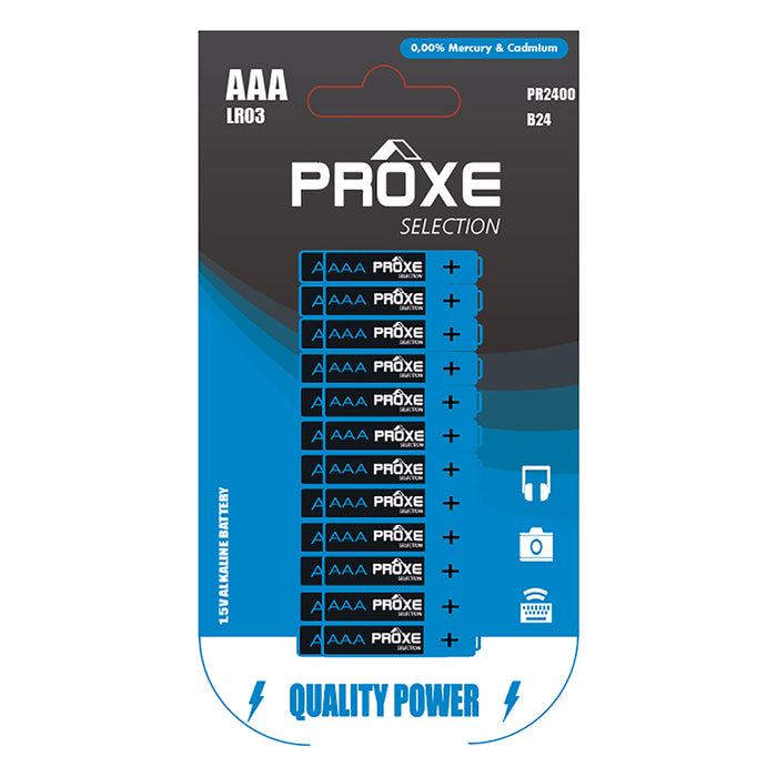 PILA MINISTILO 'LR03' Pz 4 - 1,5 V - AAA- 10 blister  - PROXE