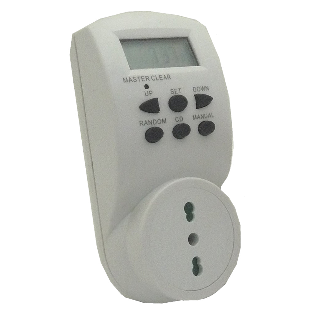 PRESA TEMPORIZZATA DIGITALE 'GIORNALIERA' spina + presa 10/16A  - PROXE