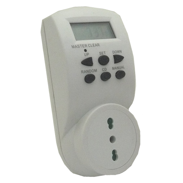 PRESA TEMPORIZZATA DIGITALE 'GIORNALIERA' spina + presa 10/16A  - PROXE