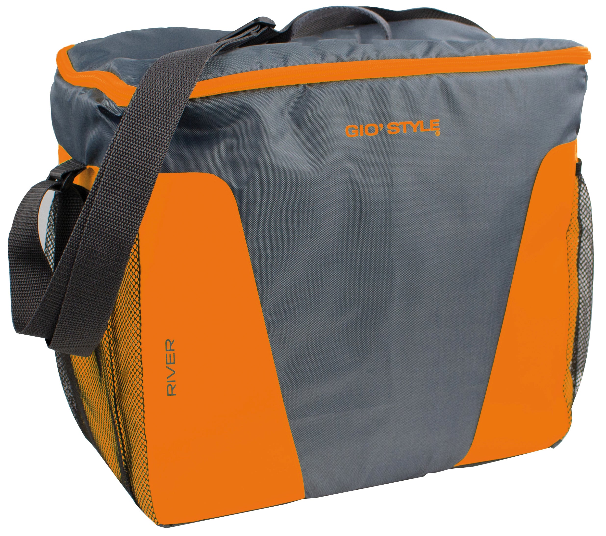 Giò Style BORSA TERMICA RIVER MESSENGER lt. 21 - cm. 35x19x33 h Col. Grigio/Arancio