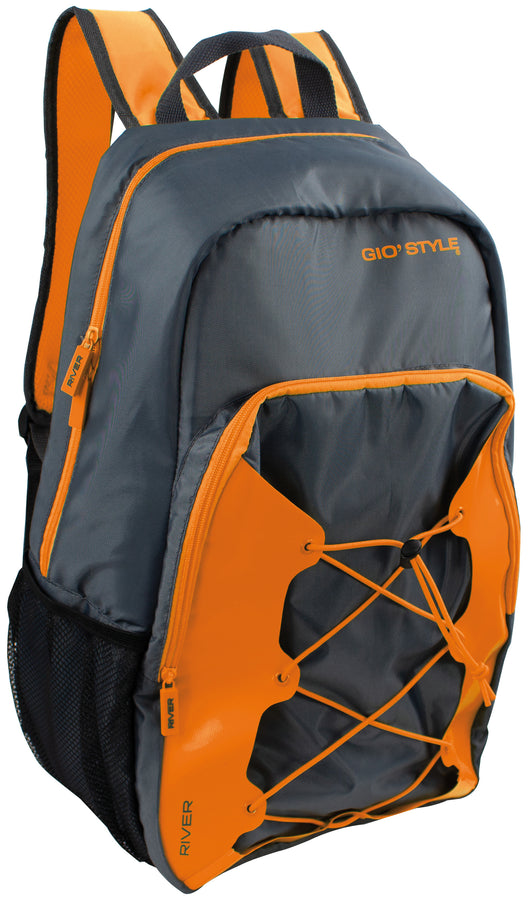 Giò Style ZAINO TERMICO RIVER BACKPACK L lt. 25 - cm. 33x13,5x49 h Col. Grigio/Arancio