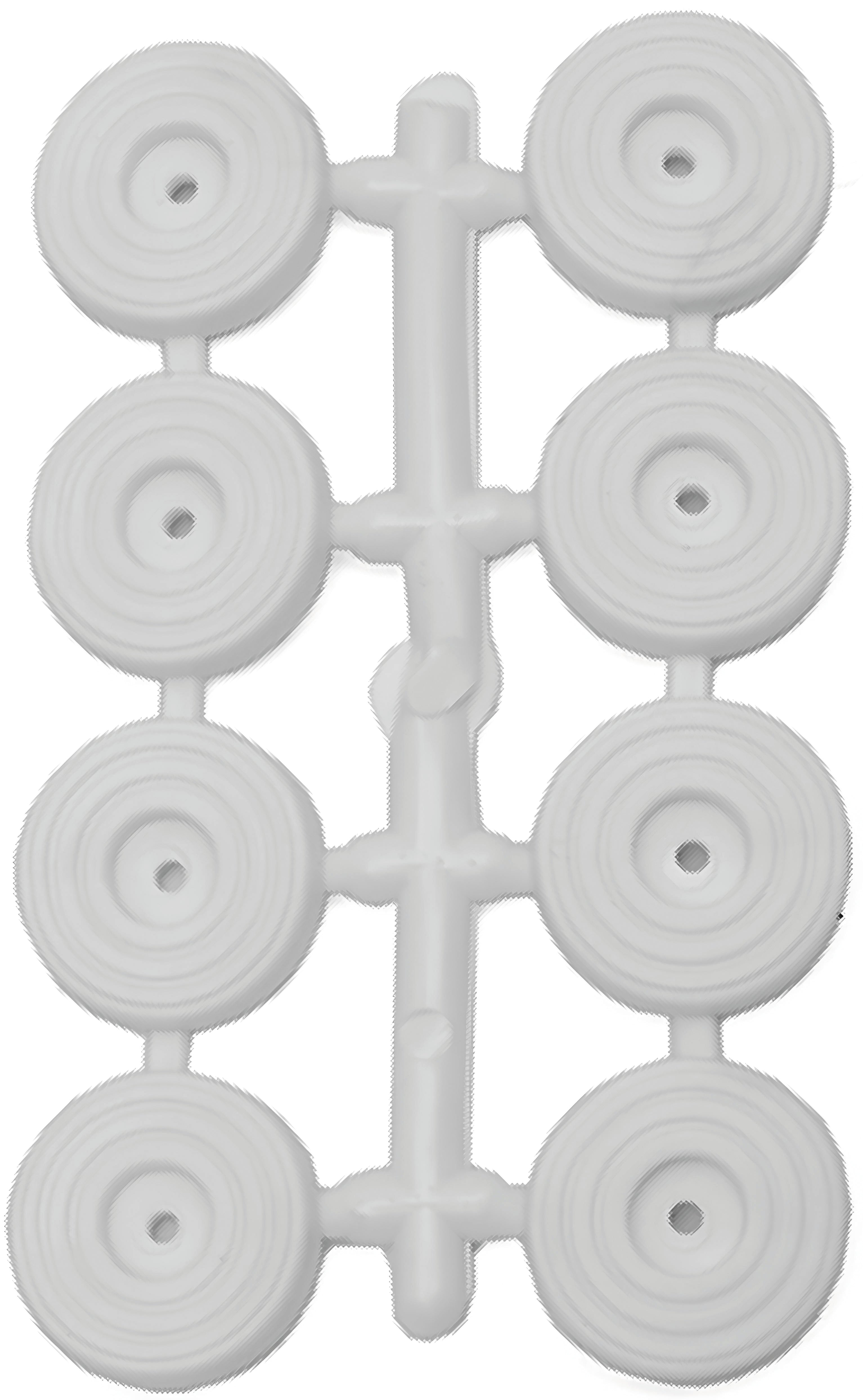 SOTTOSEDIE CON VITE Col. Bianco Ø mm. 25  8 pz. 12.00 confezioni