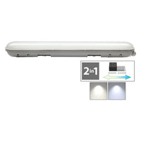 PLAFONIERA DOPPIO TUBO LED CAMBIA TONO 2 x 56W - 4000/6500K mm.1500 x 100 x 68 mm  - NOVAITALIA